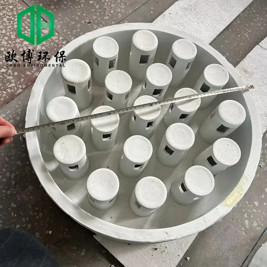 Acid and Alkali Corrosion Resistance Ceramic Liquid Distributor with Cap for Tower Internals